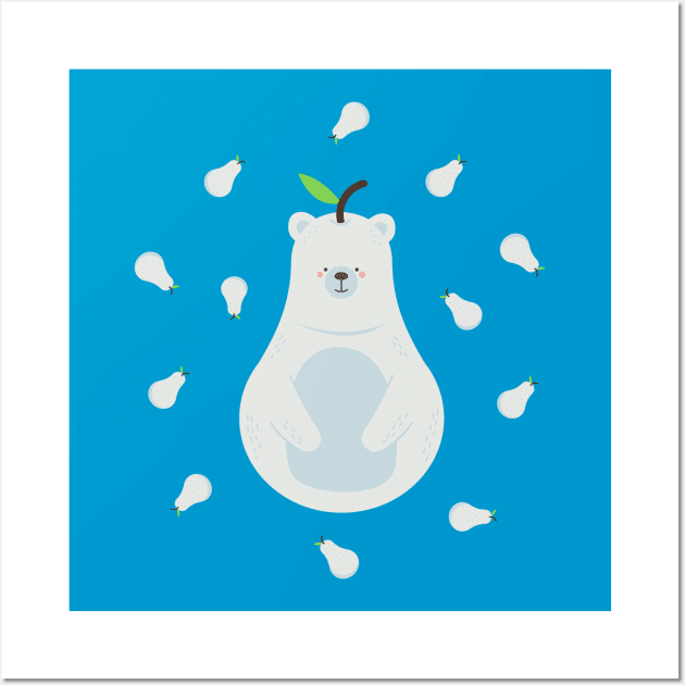 Polar Pear Wall Art by noeyedeer